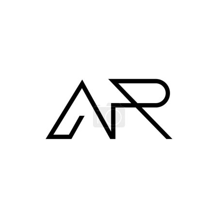 Minimal Letters AR Logo Design