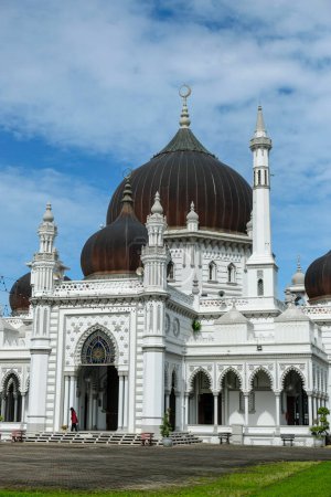 Photo for Alor Setar, Malaysia - October 2022: Views of the Zahir Mosque, the state mosque of Kedah state on October 17, 2022 in Alor Setar, Malaysia - Royalty Free Image