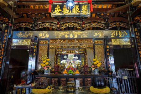 Téléchargez les photos : Malacca, Malaisie - Novembre 2022 : Vues du temple Cheng Hoon Teng le 25 novembre 2022 à Malacca, Malaisie. - en image libre de droit