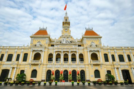 Photo for Ho Chi Minh City, Vietnam - January 2, 2023: The People's Committee Building in Ho Chi Minh City, Vietnam - Royalty Free Image