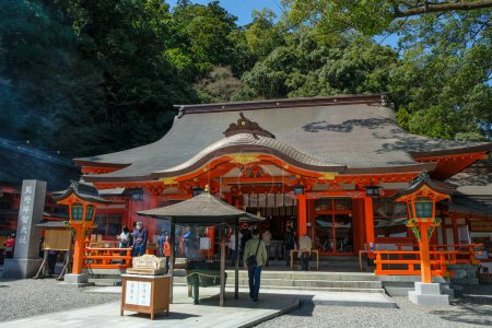 Photo for Nachikatsuura, Japan - March 19, 2023: Kumano Nachi Taisha is a Shinto shrine located in Nachikatsuura, Japan. - Royalty Free Image