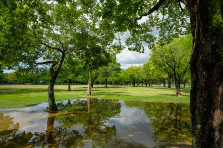 Photo for Views of the Ninomaru Park in Kumamoto on the Island of Kyushu, Japan. - Royalty Free Image
