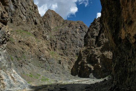 Photo for Yolyn Am Gorge of the Gurvan Saikhan Mountains in the Gobi Desert in Mongolia. - Royalty Free Image