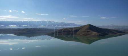 Photo for View of Obanbori Kattasoy Lake in Istaravshan, Tajikistan. - Royalty Free Image