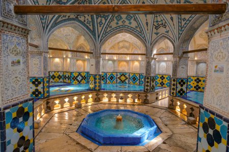 Photo for Kashan, Iran - April 3, 2024: Sultan Amir Ahmad Bathhouse, also known as the Qasemi Bathhouse, is a traditional Iranian public bathhouse in Kashan, Iran. - Royalty Free Image