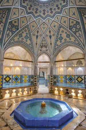 Photo for Kashan, Iran - April 3, 2024: Sultan Amir Ahmad Bathhouse, also known as the Qasemi Bathhouse, is a traditional Iranian public bathhouse in Kashan, Iran. - Royalty Free Image