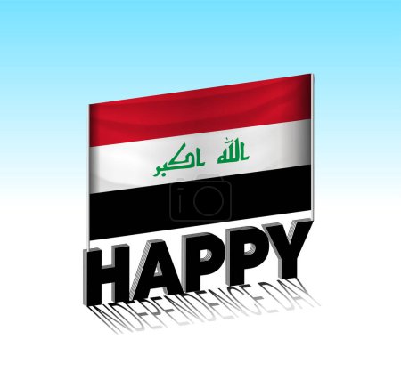 Plakat zum irakischen Unabhängigkeitstag
