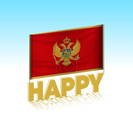 happy montenegro independence day poster design template