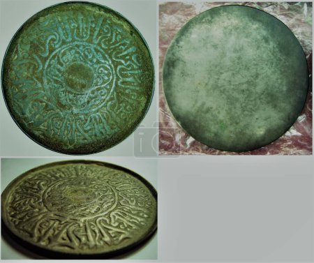 Photo for Bronze mirror with patterns, Middle Ages, Eastern Europe - Royalty Free Image