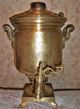 Photo for Copper samovar, early 20th century - Royalty Free Image