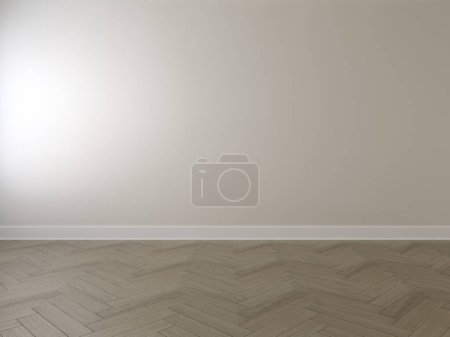 Minimal interior mock up scene. Empty space wall and floor for text, products, presentation. 