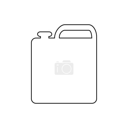 Illustration for Canister icon. Vector illustration isolated on white background - Royalty Free Image