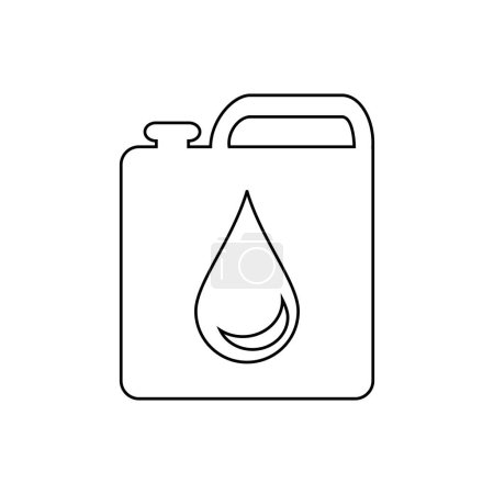 Illustration for Canister icon. Vector illustration isolated on white background - Royalty Free Image
