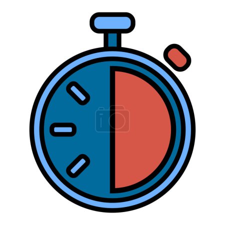 Illustration for Timer icon. Countdown timer symbol. Timer. Stopwatch. Modern icon in a flat design. Vector illustration isolated on white background. - Royalty Free Image