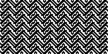 Pixel geometric background. Abstract monochrome vector background.