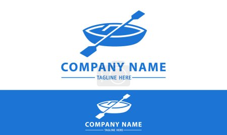 Blue Color Canoe Initial Letter G Logo Design