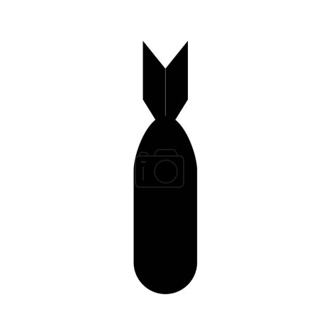 Photo for Air bomb icon. war, military and weapon symbol. - Royalty Free Image