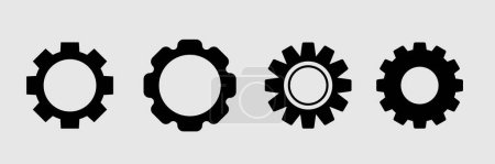 Photo for Gear icon template color editable. Gear symbol - Royalty Free Image