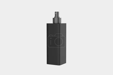 Square Cosmetic Spray Bottle  Isolated On White Background. d illustration