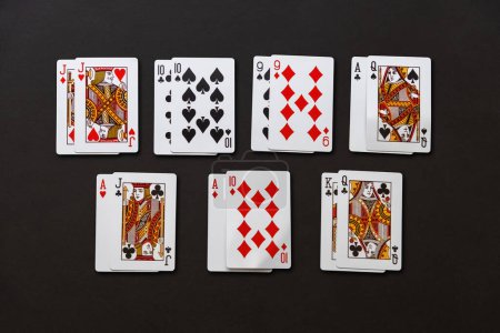 Photo for Calgary, Alberta, Canada. Dec 18, 2023. Very good poker starting hand combinations. Concept: Very Good Poker Hands. - Royalty Free Image