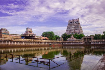 Photo for Thillai Nataraja Temple, also referred as the Chidambaram Nataraja Temple, is a Hindu temple dedicated to Nataraja, the form of Shiva as the lord of dance - Royalty Free Image