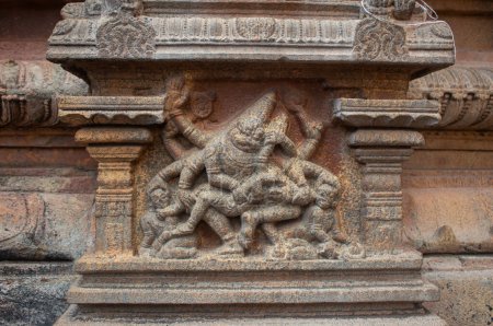 Foto de Las estatuas ar Thanjavur Big Temple (también conocido como el Thanjai Periya Kovil en idioma tamil). - Imagen libre de derechos