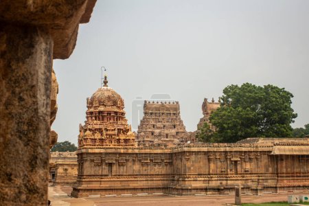 Foto de Vista del vasto Templo Grande de Thanjavur (también conocido como el Kovil de Periya de Thanjai en idioma tamil). - Imagen libre de derechos