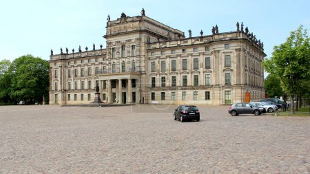 Palais Ludwigslust du XVIIIe siècle, Schloss Ludwigslust, Mecklembourg-Poméranie occidentale, Allemagne - 3 mai 2012