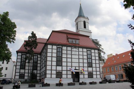 Photo for 18th-century timber-framed Our Lady of Czestochowa church, in the old town, Zielona Gora, Poland - May 4, 2012 - Royalty Free Image