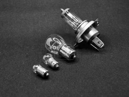 Set of different bulbs for cars