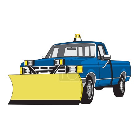 Snowplow truck icon, vector illustration design. Winter collection.
