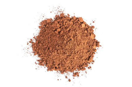 Photo for Heap of cocoa powder on white - Royalty Free Image