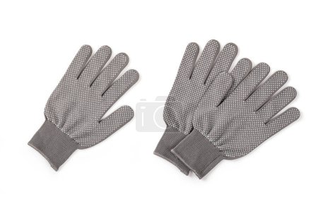 Photo for Work gloves  isolated on white background. Top view - Royalty Free Image