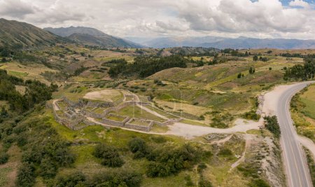 Téléchargez les photos : Puka Pukara ruine les Andes péruviennes Cuzco Pérou, Complexe archéologique Inca - en image libre de droit