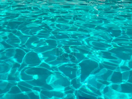 Photo for Pool water background. pool water background in summer. pool water background tuquoise color. photo of pool water background. - Royalty Free Image