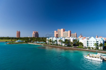 Photo for NASSAU, BAHAMAS - March 9. 2016: The Atlantis Paradise Island resort, located in the Bahamas . - Royalty Free Image