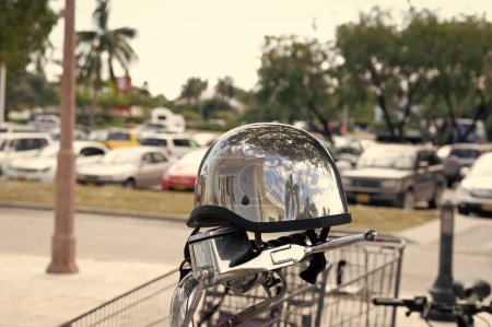 motorcycle helmet outdoor. reflective motorcycle helmet. vintage motorcycle helmet. photo of motorcycle helmet.