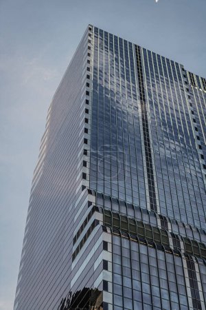 Photo for Skyscraper building architecture. skyscraper with facade. modern city perspective. skyscraper in metropolis city. downtown with skyscraper in perspective. perspective view on metropolis architecture. - Royalty Free Image
