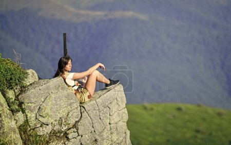 feel freedom. gender equality. fight for justice. military fashion. head hunter camouflage. Weapon permit. sexy woman assassin with gun. war time. female soldier. army sniper. weapon shop concept.