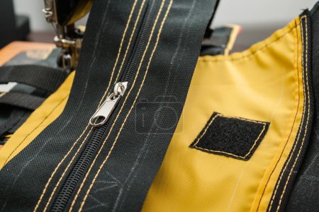 Crafting a Backpack. A Close-up Look at the Process and Materials