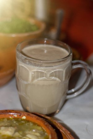 Photo for Cured pulque, traditional mexican drink - Royalty Free Image