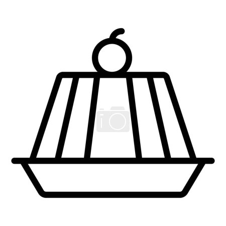 Illustration for Gelatin vector Line Icon. Simple Creative vector Line Icon - Royalty Free Image