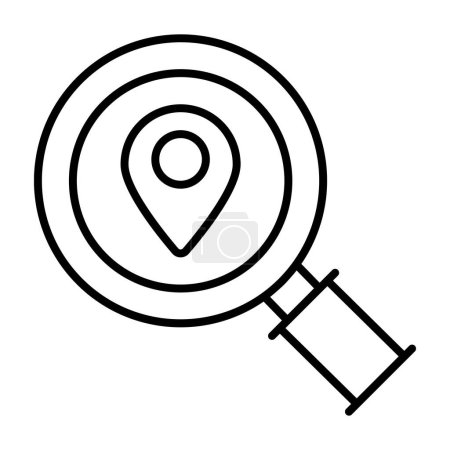 Illustration for Search location icon modern illustration - Royalty Free Image