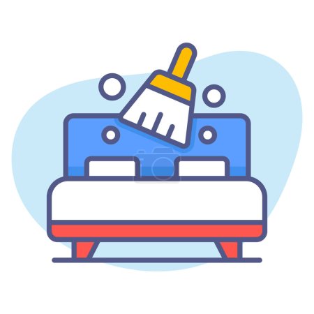 Illustration for Mattress cleaning Modern concepts design, Premium quality vector illustration concept. Vector symbol. - Royalty Free Image