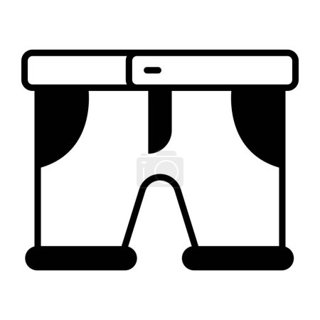 Illustration for A well design vector icon of shorts, an editable design - Royalty Free Image