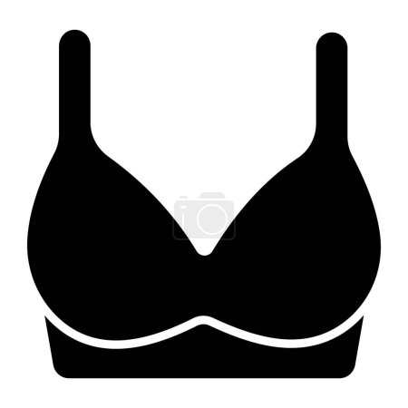 Ilustración de Bra vector icon design, ladies undergarments - Imagen libre de derechos