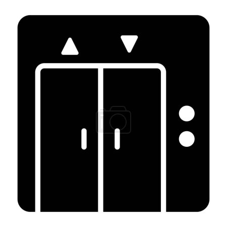 Illustration for Editable vector of elevator, trendy icon of lift for premium use - Royalty Free Image