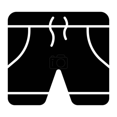 Illustration for Shorts icon in modern style, beachwear vector - Royalty Free Image