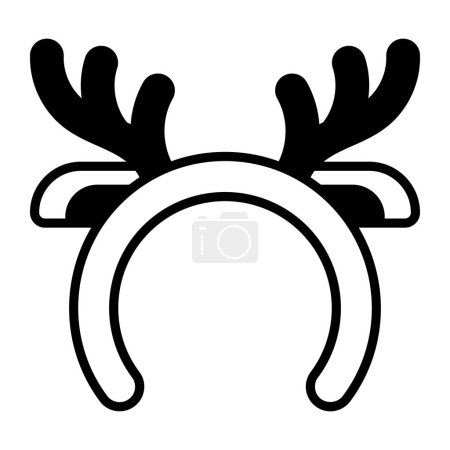 Illustration for Reindeer headband vector icon in trendy style - Royalty Free Image