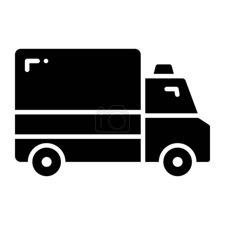 Téléchargez les illustrations : An ambulance icon, editable design of hospital transport - en licence libre de droit